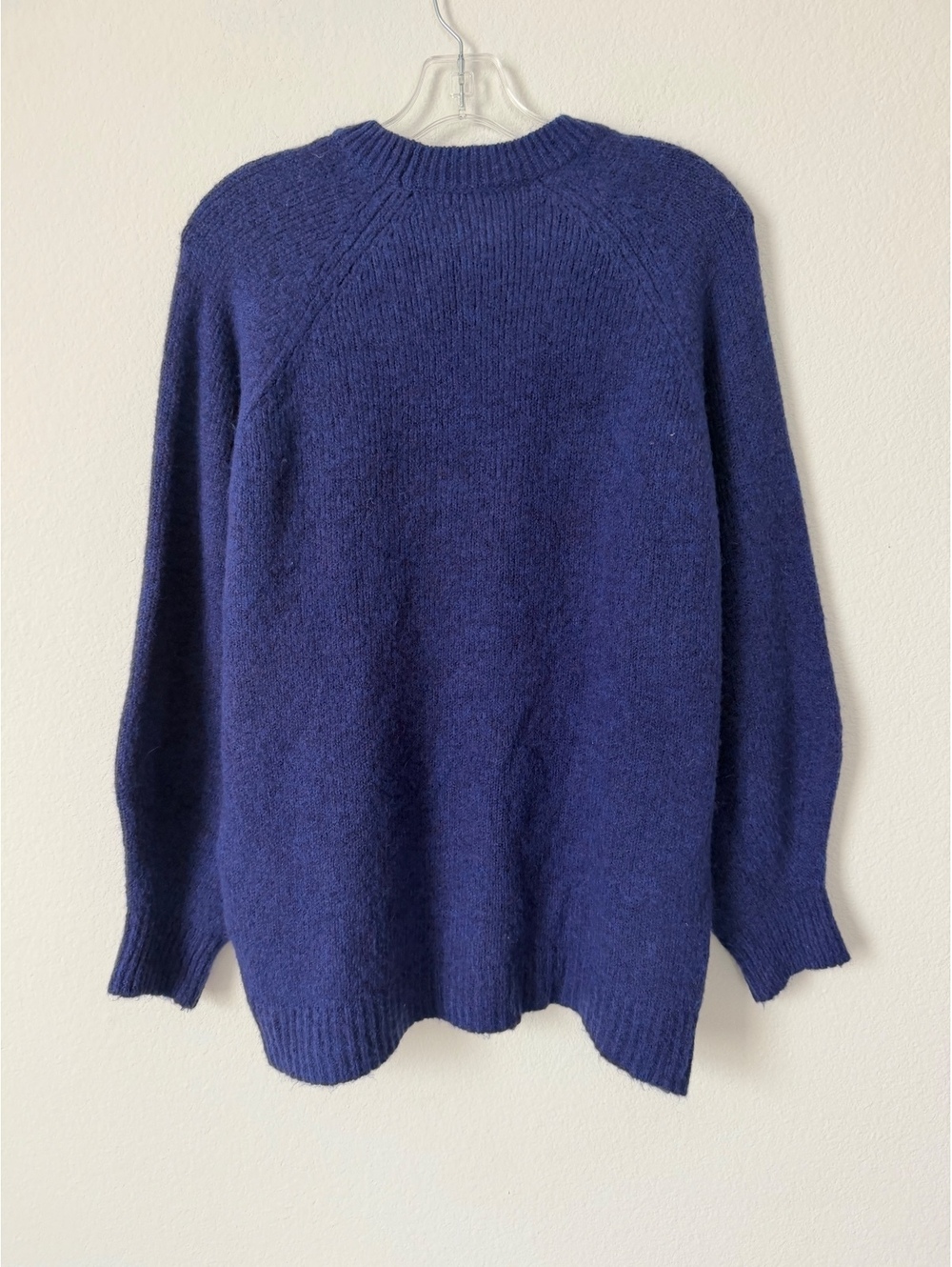 Mango MNG Long Sleeve Crew Neck Plum Purple Pullover Sweater Women's Size S - Picture 2 of 7